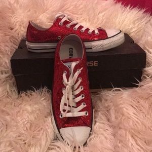 Red Sparkly Converse